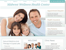 Tablet Screenshot of midwestwellnesshealthcenter.com